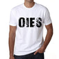 Mens Tee Shirt Vintage T Shirt Oies X-Small White 00560 - White / Xs - Casual