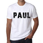 <span>Men's</span> Tee Shirt Vintage T shirt Paul X-Small White 00560 - ULTRABASIC
