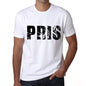 Mens Tee Shirt Vintage T Shirt Pris X-Small White 00560 - White / Xs - Casual