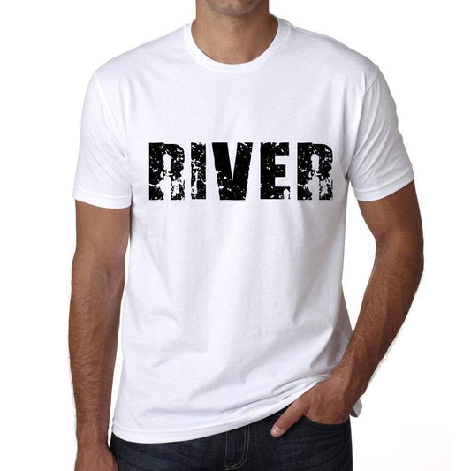 Mens Tee Shirt Vintage T Shirt River X-Small White - White / Xs - Casual
