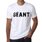 Mens Tee Shirt Vintage T Shirt Séant X-Small White - White / Xs - Casual