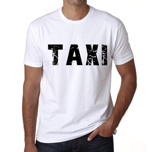 Mens Tee Shirt Vintage T Shirt Taxi X-Small White 00560 - White / Xs - Casual