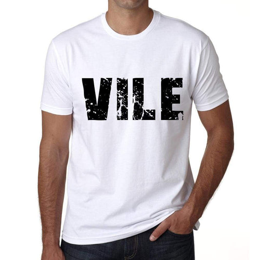 Mens Tee Shirt Vintage T Shirt Vile X-Small White 00560 - White / Xs - Casual