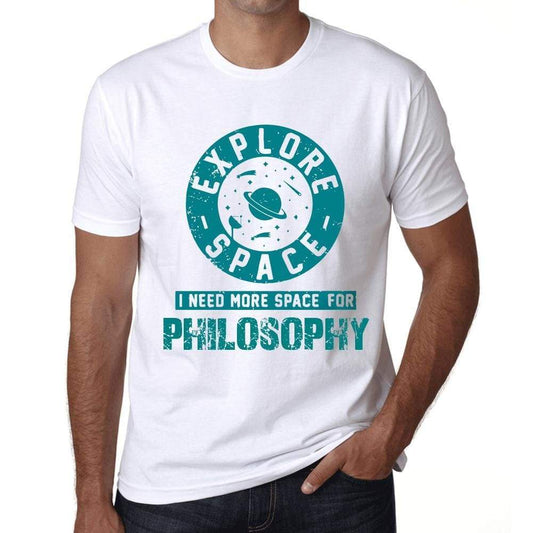 Mens Vintage Tee Shirt Graphic T Shirt I Need More Space For Philosophy White - White / Xs / Cotton - T-Shirt