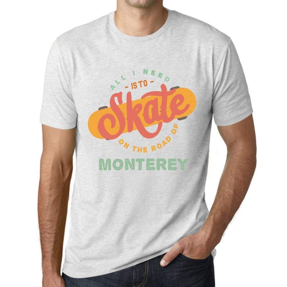 Mens Vintage Tee Shirt Graphic T Shirt Monterey Vintage White - Vintage White / Xs / Cotton - T-Shirt