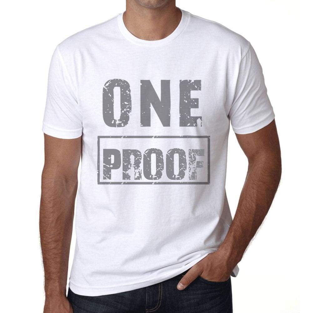 Mens Vintage Tee Shirt Graphic T Shirt One Proof White - White / Xs / Cotton - T-Shirt