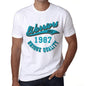 Mens Vintage Tee Shirt Graphic T Shirt Warriors Since 1987 White - White / Xs / Cotton - T-Shirt