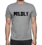 MILDLY, Grey, <span>Men's</span> <span><span>Short Sleeve</span></span> <span>Round Neck</span> T-shirt 00018 - ULTRABASIC