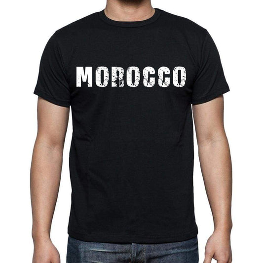 Morocco T-Shirt For Men Short Sleeve Round Neck Black T Shirt For Men - T-Shirt
