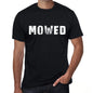Mowed Mens Retro T Shirt Black Birthday Gift 00553 - Black / Xs - Casual