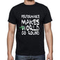 Performance World Goes Round Mens Short Sleeve Round Neck T-Shirt 00082 - Black / S - Casual