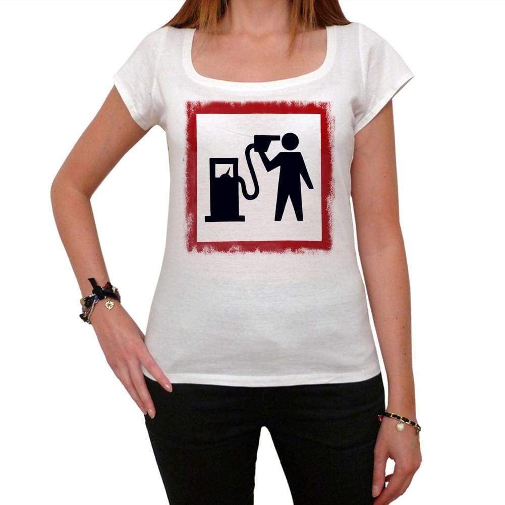 Petrol Head Tshirt White Womens T-Shirt 00163