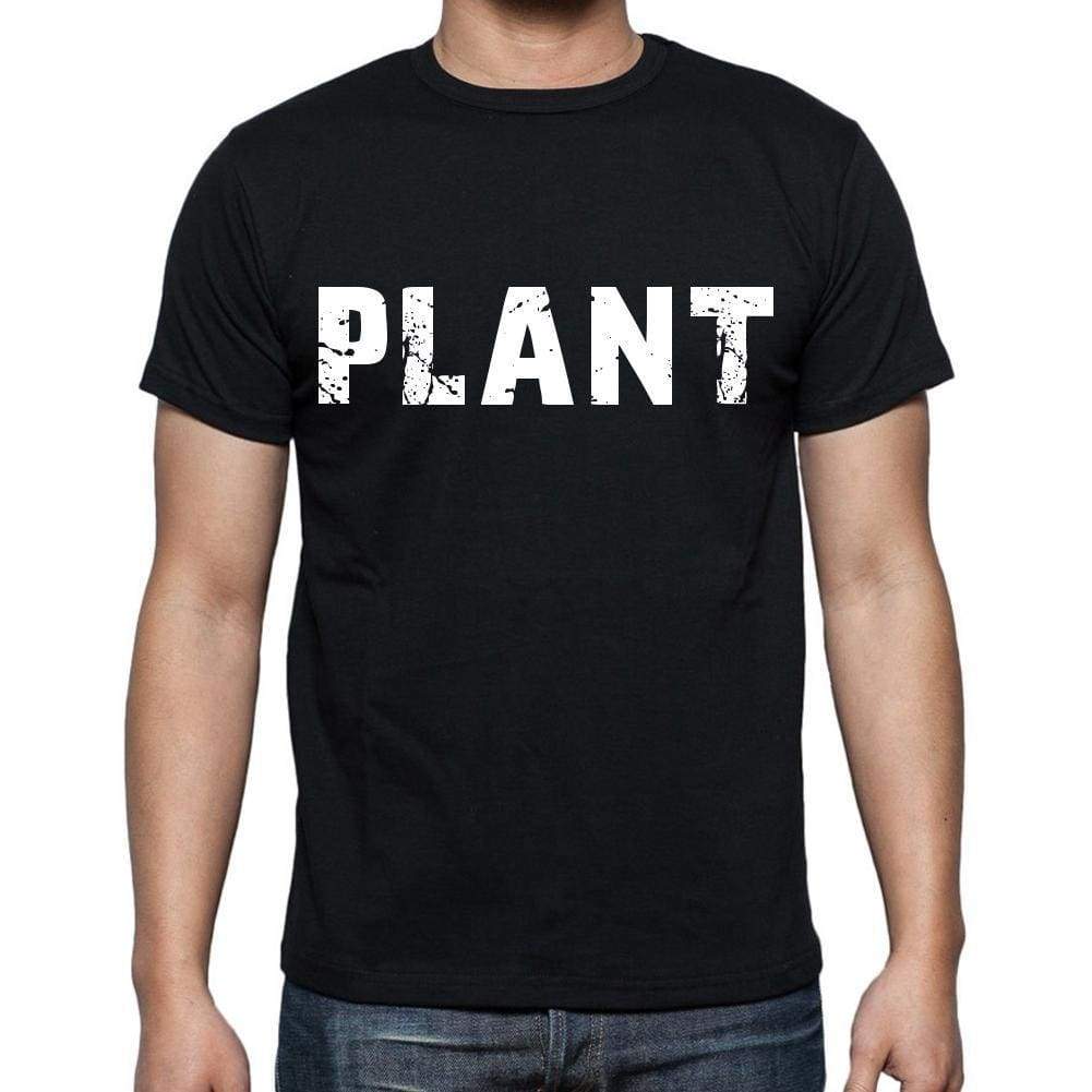 Plant White Letters Mens Short Sleeve Round Neck T-Shirt 00007