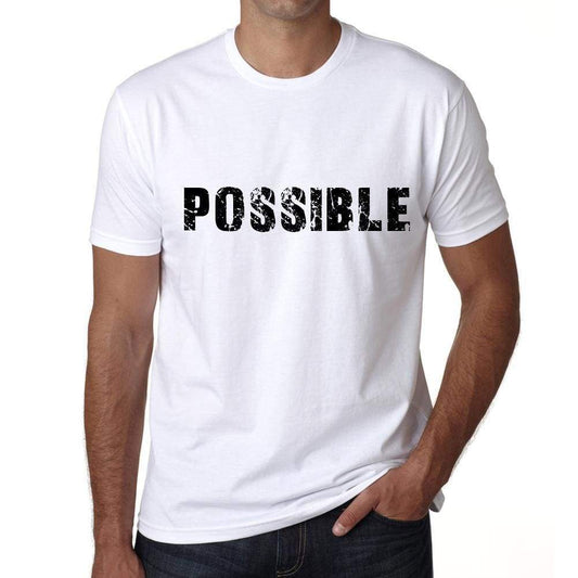 Possible Mens T Shirt White Birthday Gift 00552 - White / Xs - Casual