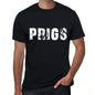 Prigs Mens Retro T Shirt Black Birthday Gift 00553 - Black / Xs - Casual