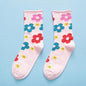 Japanese Korean Style Cartoon Flower Cute Socks Women Streetwear Skate Harajuku Kawaii Socks Autumn 38