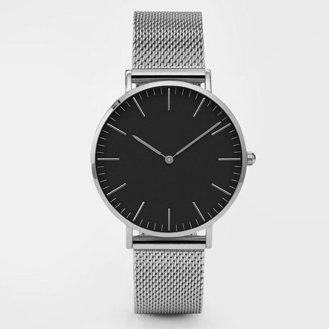 Luxury Brand Women Watches Fashion Stainless Steel Strap Quartz Wrist Watch Ultra-thin Ladies Dress Watch Men Watches Clock Gift