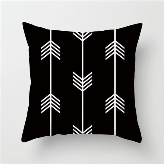 Fuwatacchi Geometric Pattern Cushion Cover Black White Soft Throw Pillow Cover Decorative Sofa Pillow Case Pillowcase Christmas