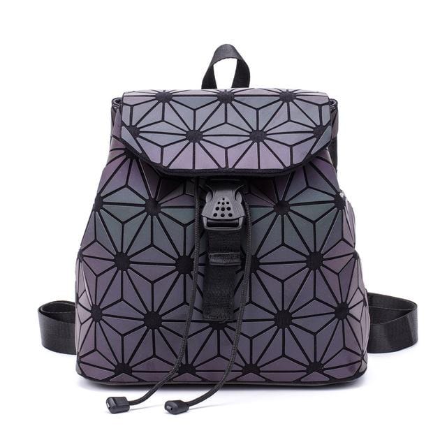 DIOMO Small Backpack Women Holographic Sequin Female Backpacks for Teenage Girls Bagpack Drawstring Bag Designer Korean Style