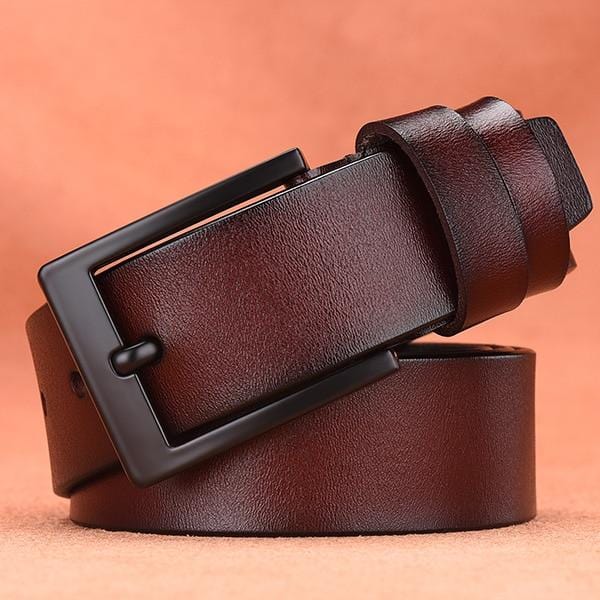 DWTS cow genuine leather luxury strap male belts for men new fashion classice vintage pin buckle leather belt male belt men