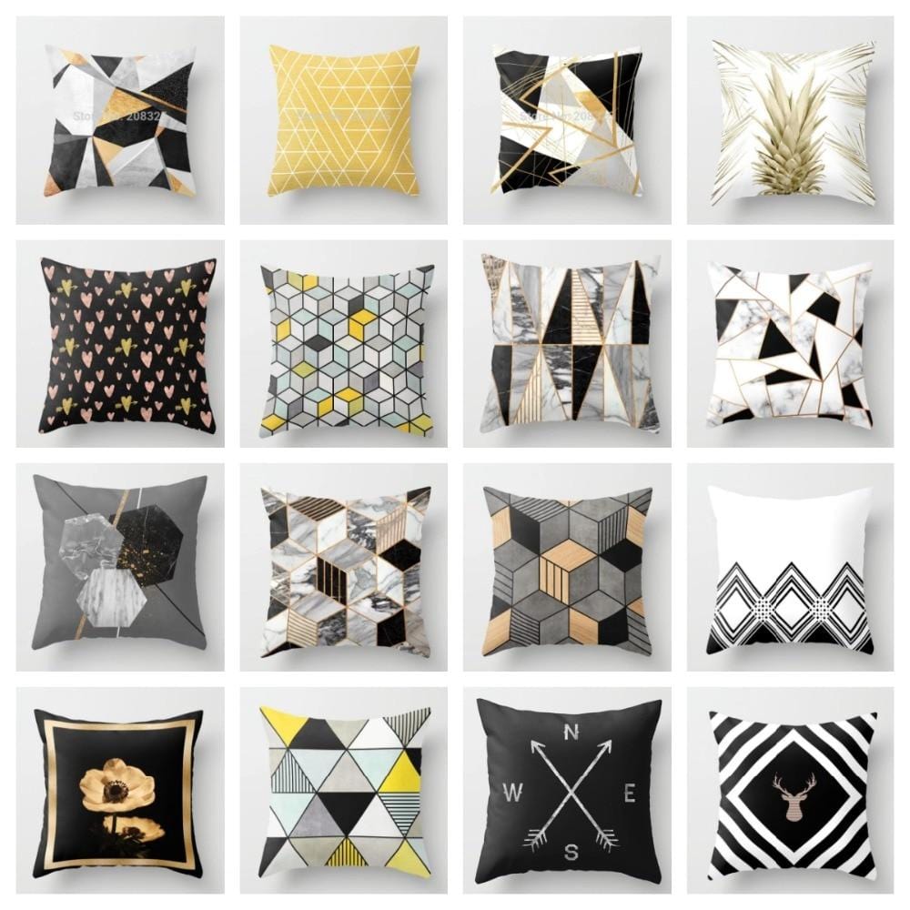 ZENGA Geometric Nordic Cushion Cover decorative cushion Throw Pillow Cover Polyester Cushion Case Sofa Bed Decorative Pillowcase