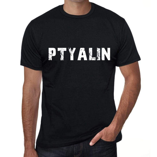 Ptyalin Mens T Shirt Black Birthday Gift 00555 - Black / Xs - Casual
