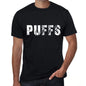 Puffs Mens Retro T Shirt Black Birthday Gift 00553 - Black / Xs - Casual