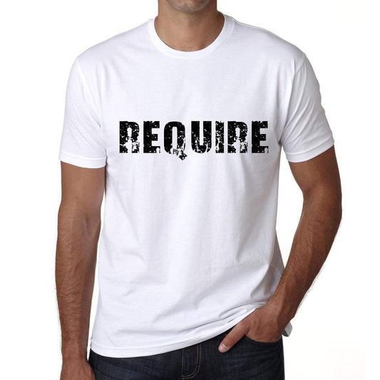 Require Mens T Shirt White Birthday Gift 00552 - White / Xs - Casual