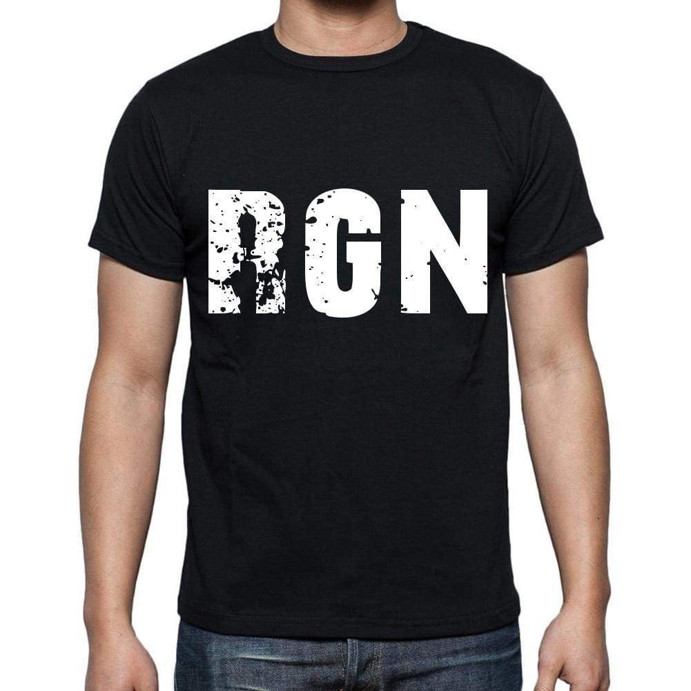 Rgn Men T Shirts Short Sleeve T Shirts Men Tee Shirts For Men Cotton Black 3 Letters - Casual