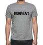 Runway Grey Mens Short Sleeve Round Neck T-Shirt 00018 - Grey / S - Casual
