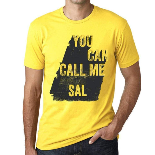 Sal You Can Call Me Sal Mens T Shirt Yellow Birthday Gift 00537 - Yellow / Xs - Casual