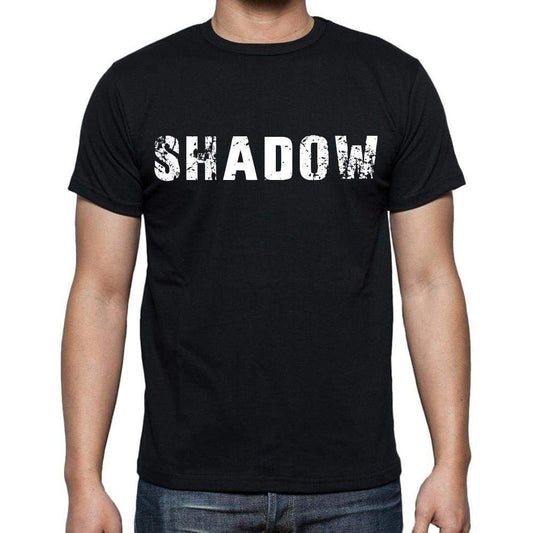 Shadow Mens Short Sleeve Round Neck T-Shirt Black T-Shirt En