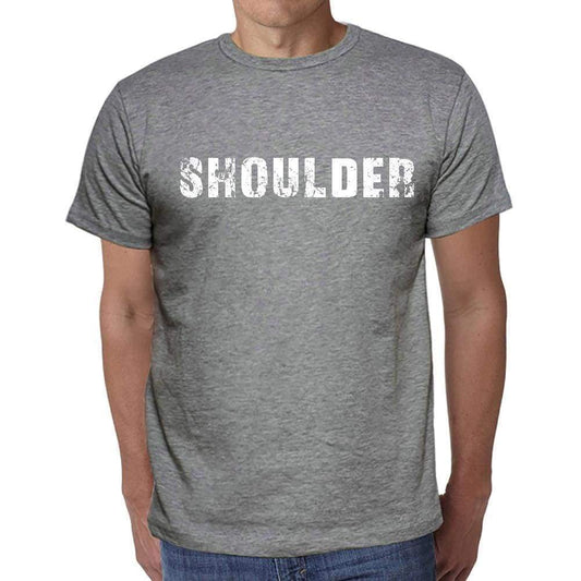 Shoulder Mens Short Sleeve Round Neck T-Shirt 00035 - Casual