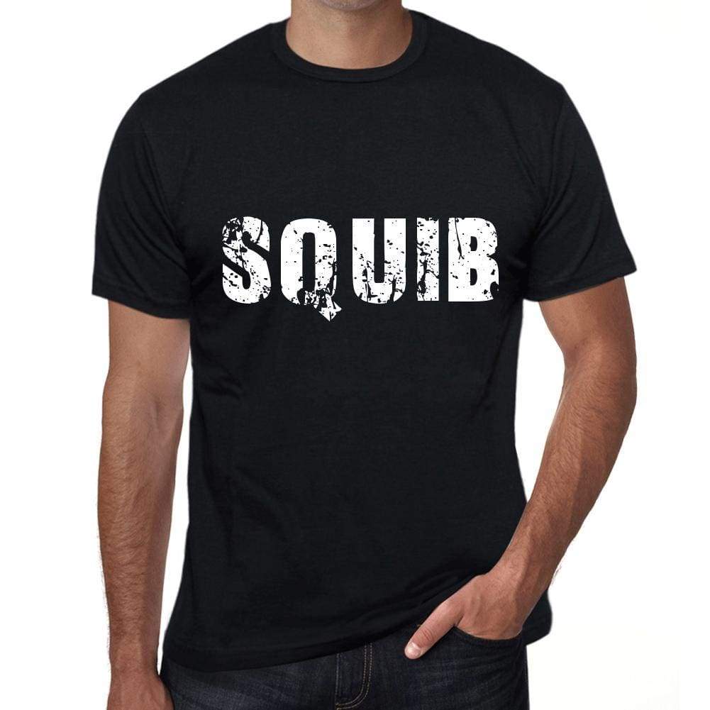 Squib Mens Retro T Shirt Black Birthday Gift 00553 - Black / Xs - Casual