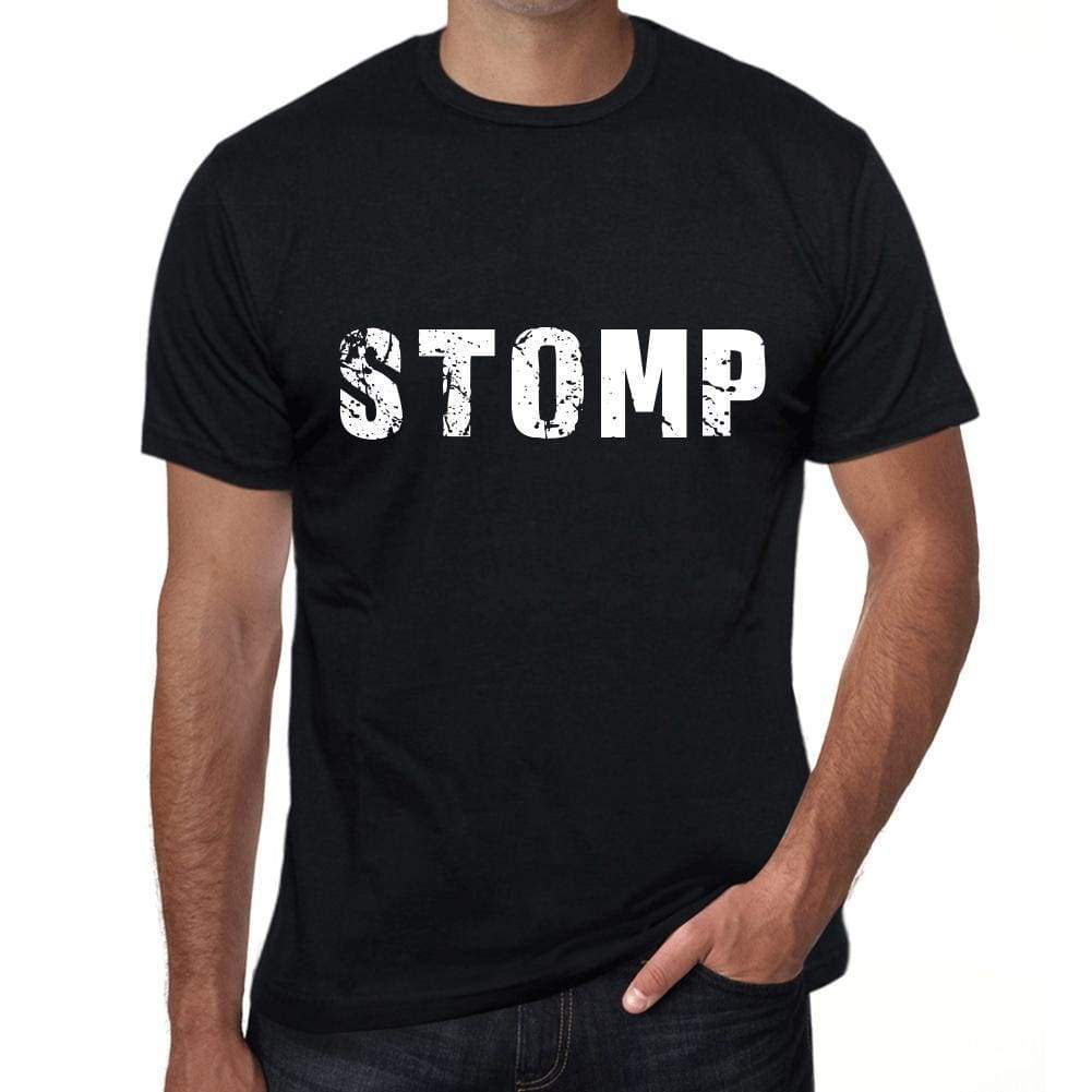 Stomp Mens Retro T Shirt Black Birthday Gift 00553 - Black / Xs - Casual