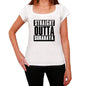 Straight Outta Surabaya Womens Short Sleeve Round Neck T-Shirt 00026 - White / Xs - Casual