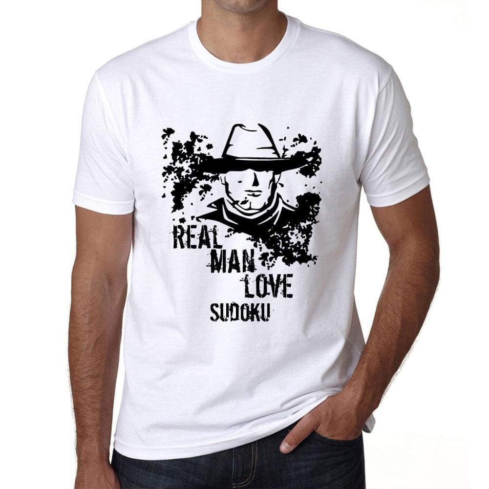 Sudoku Real Men Love Sudoku Mens T Shirt White Birthday Gift 00539 - White / Xs - Casual