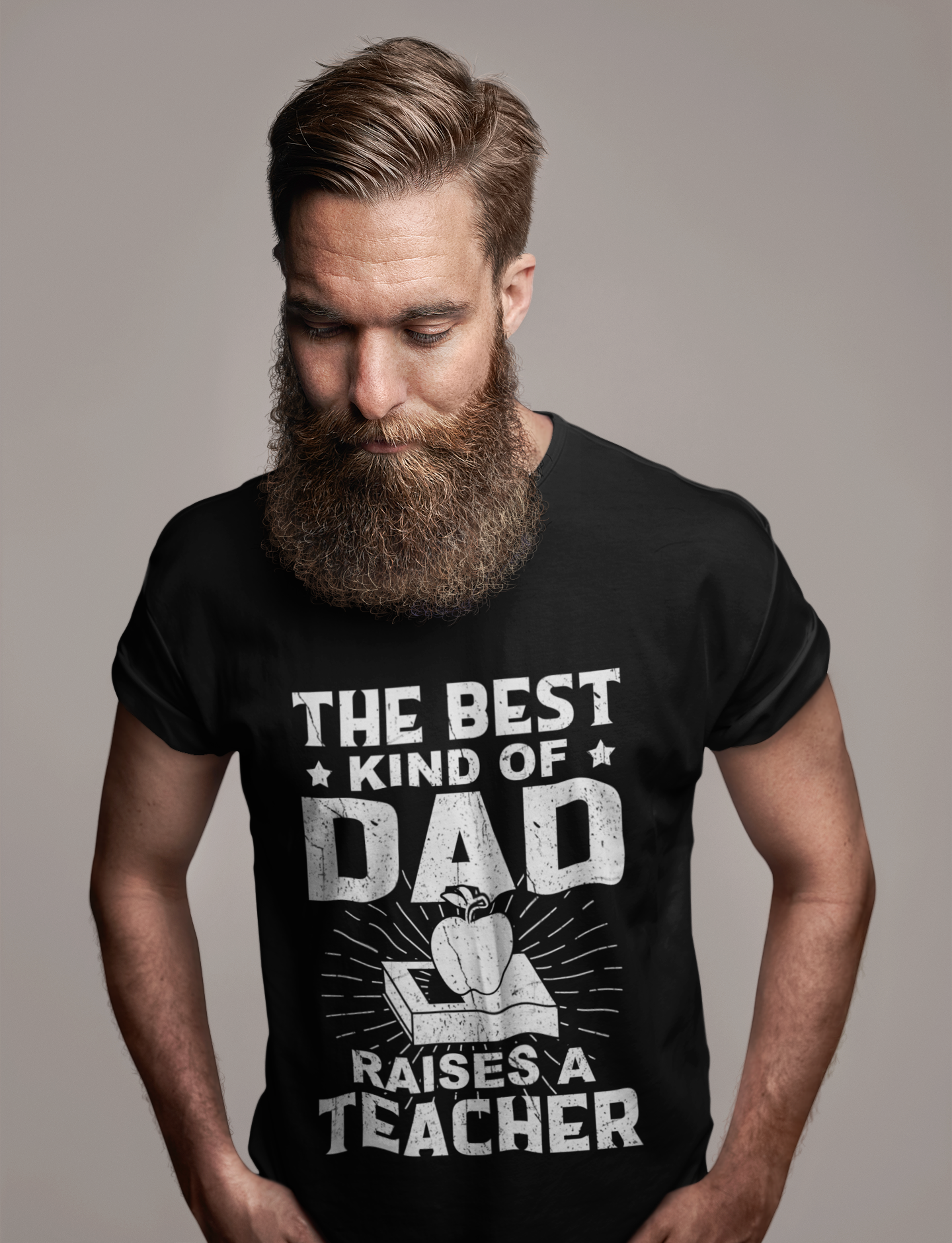 ULTRABASIC Men's Graphic T-Shirt The Best Kind Of Dad Raises A Teacher - Funny Shirt