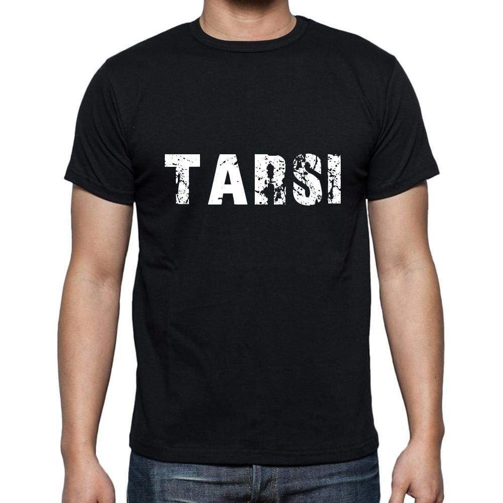 tarsi Men's Short Sleeve Round Neck T-shirt , 5 letters Black , word 00006 - Ultrabasic
