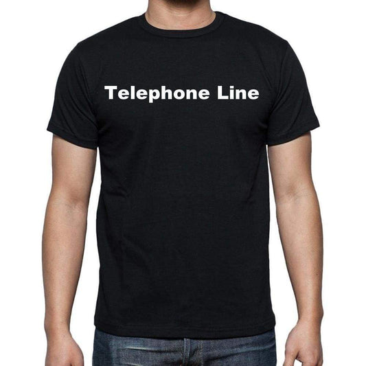 Telephone Line Mens Short Sleeve Round Neck T-Shirt - Casual
