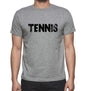 Tennis Grey Mens Short Sleeve Round Neck T-Shirt 00018 - Grey / S - Casual