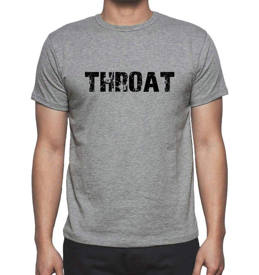 Throat Grey Mens Short Sleeve Round Neck T-Shirt 00018 - Grey / S - Casual