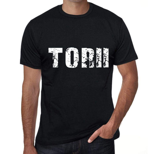 Torii Mens Retro T Shirt Black Birthday Gift 00553 - Black / Xs - Casual