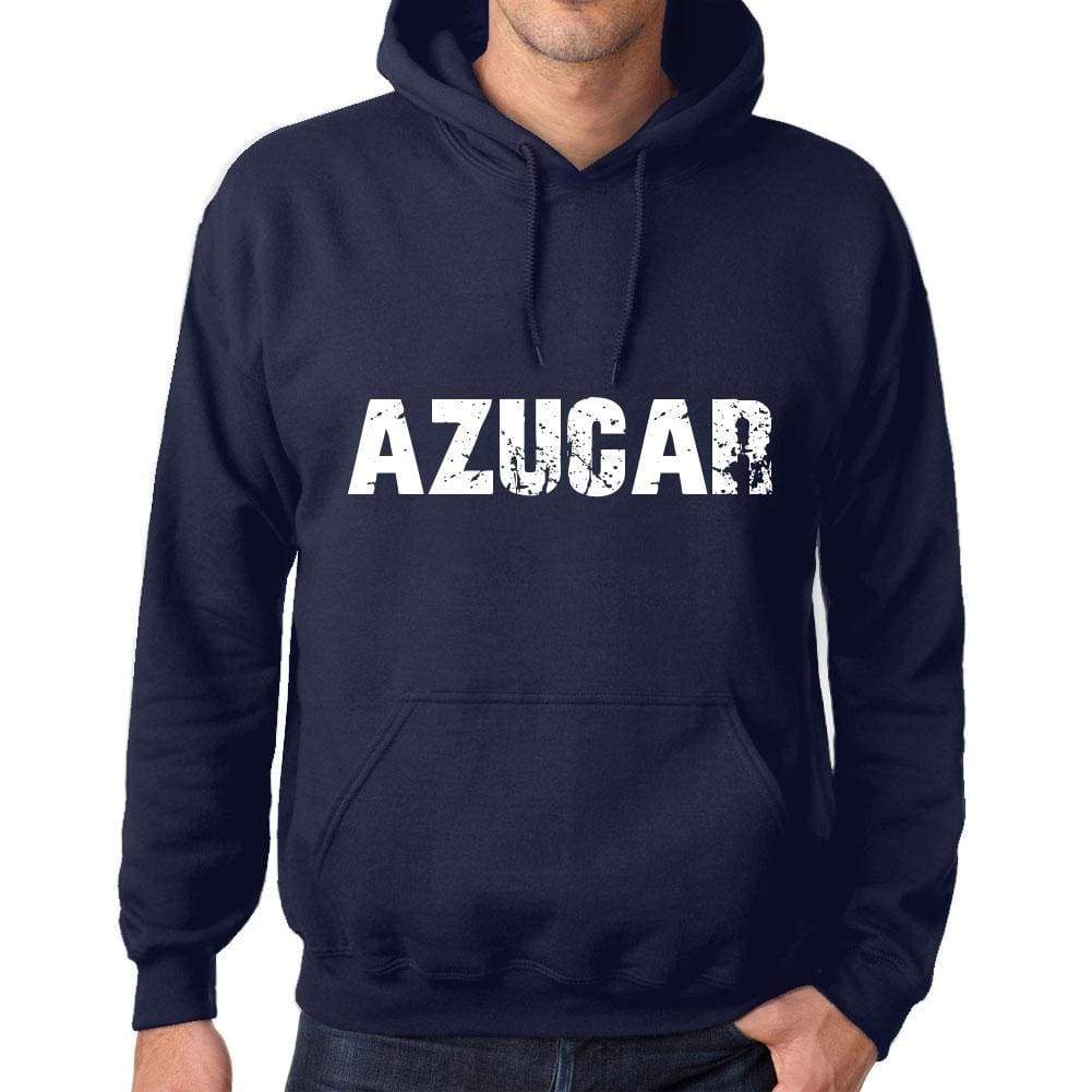 Unisex Printed Graphic Cotton Hoodie Popular Words Azucar French Navy - French Navy / Xs / Cotton - Hoodies