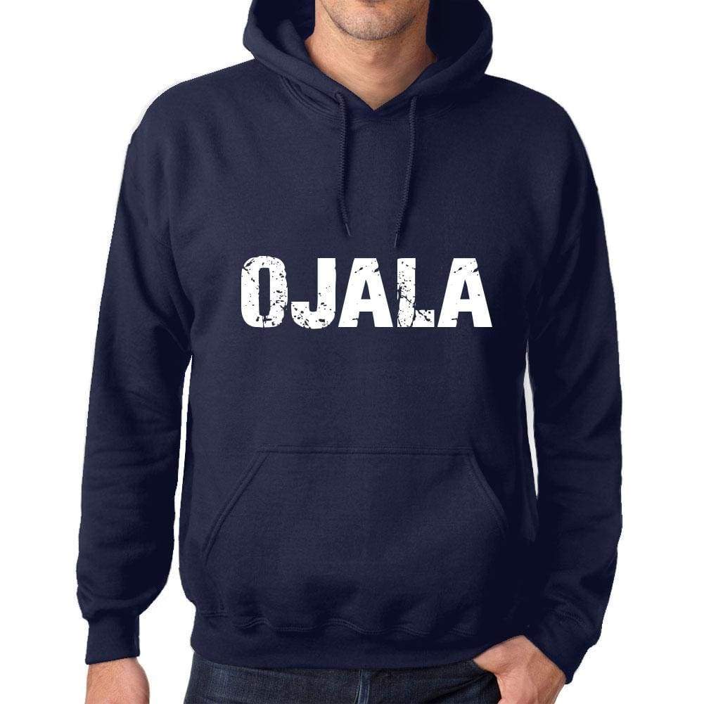 Unisex Printed Graphic Cotton Hoodie Popular Words Ojala French Navy - French Navy / Xs / Cotton - Hoodies