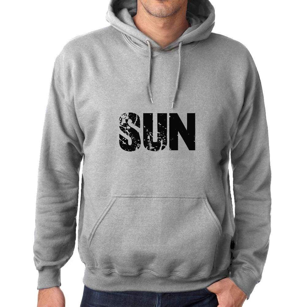 Unisex Printed Graphic Cotton Hoodie Popular Words Sun Grey Marl - Grey Marl / Xs / Cotton - Hoodies