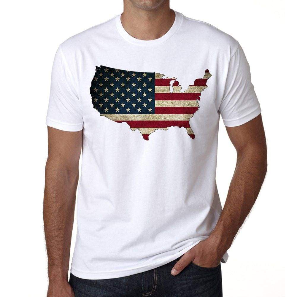 Usa 1 Mens Short Sleeve Round Neck T-Shirt