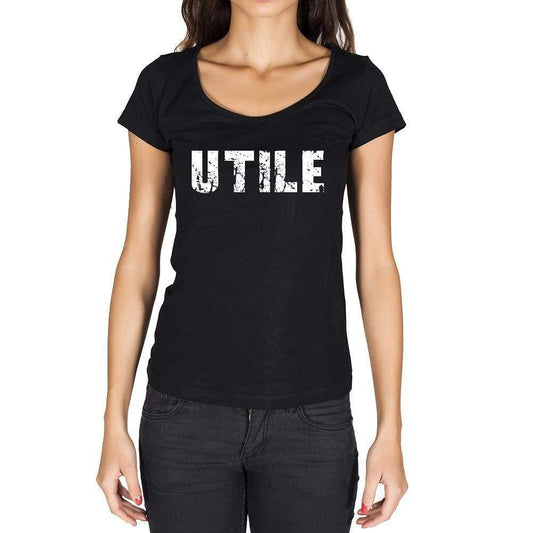 Utile French Dictionary Womens Short Sleeve Round Neck T-Shirt 00010 - Casual