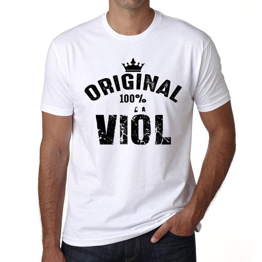 Viöl 100% German City White Mens Short Sleeve Round Neck T-Shirt 00001 - Casual