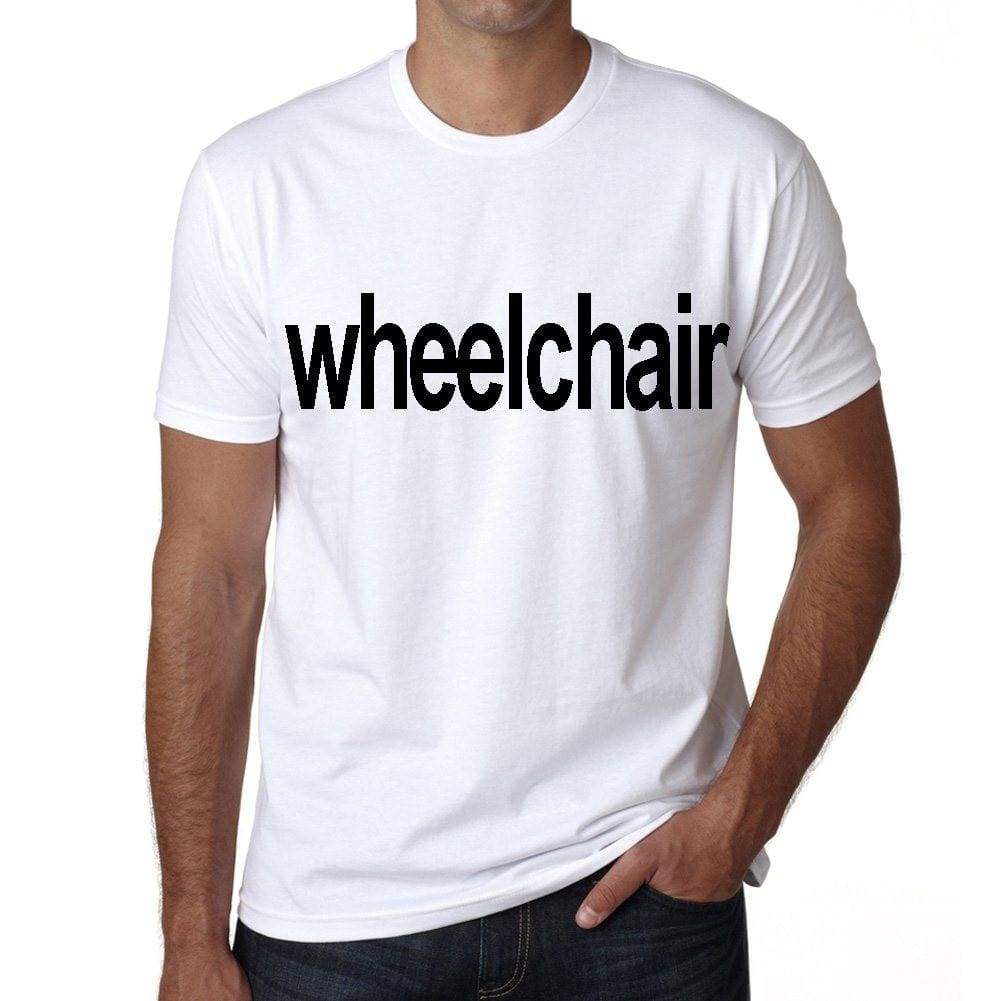 Wheelchair Mens Short Sleeve Round Neck T-Shirt